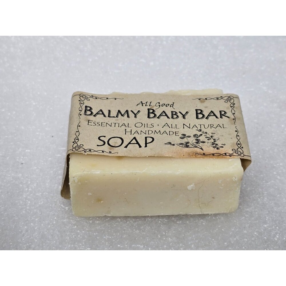 All Good Balmy Baby Bar Handmade Soap Essential Oils & All Natural Ingredients